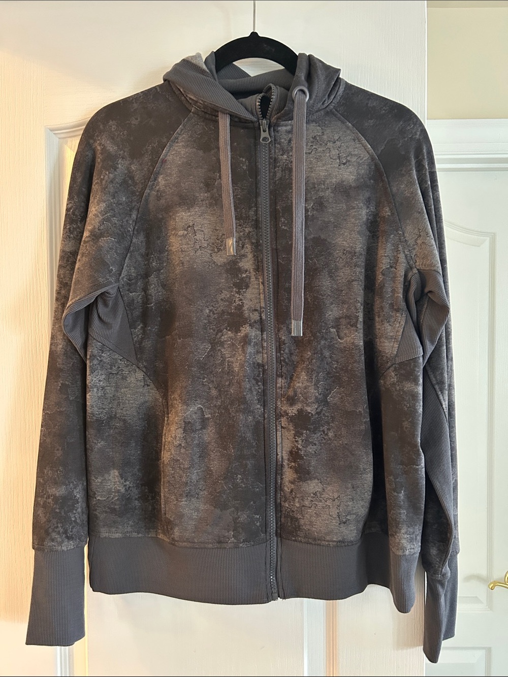 Danskin Gray Marbled Full-Zip Hoodie